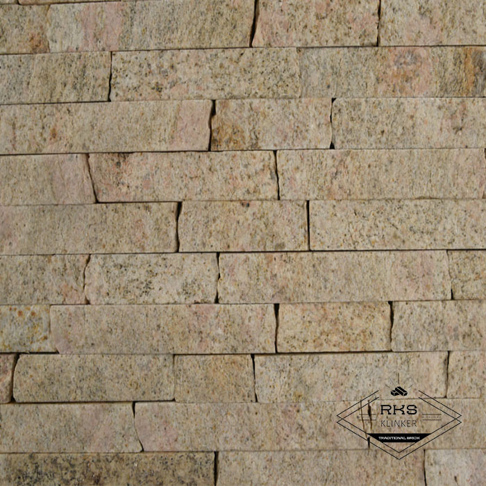 Фасадный камень Полоса - Гранит Imperial Gold в Тамбове